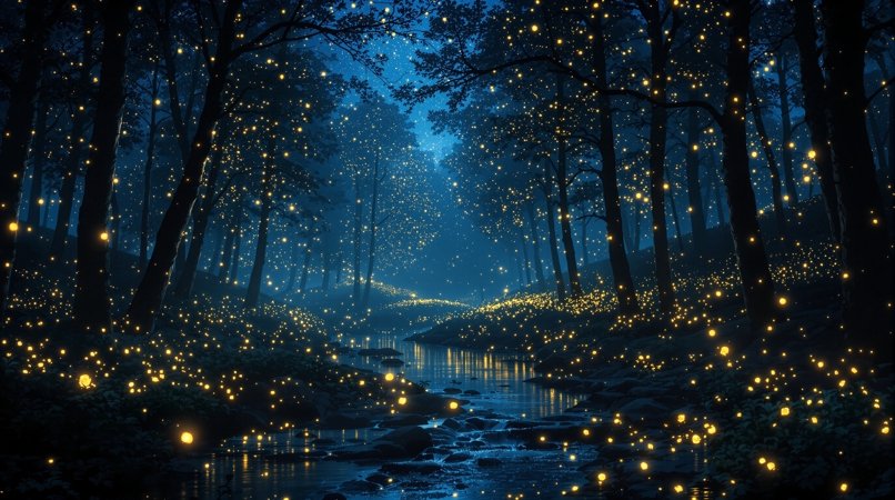 萤火虫之夜 - 星辰电影 萤火虫之夜 - 星辰电影推荐森林治愈影片封面